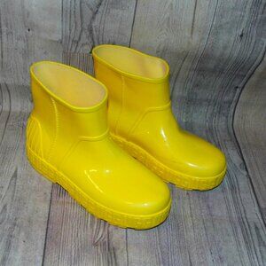 UGG Drizlita Yellow Rubber Waterproof Boots Womens Size 7